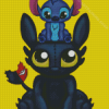 Stitch And Toothless Diamond Painting