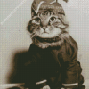 Vintage Military Cat Diamond Painting