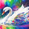 White Swan Bird Diamond Painting