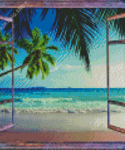 Window To Beach Diamond Painting