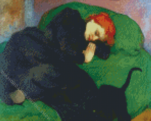 Woman Sleeping Diamond Painting