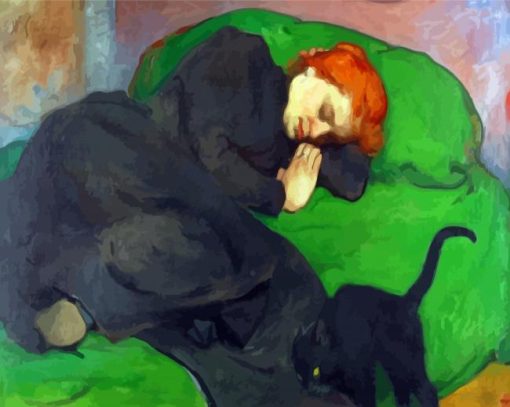 Woman Sleeping Diamond Painting