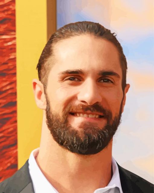 Wrestler Seth Rollins Diamond Painting