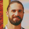 Wrestler Seth Rollins Diamond Painting