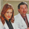 Addison Montgomery And Derek Characters Diamond Painting