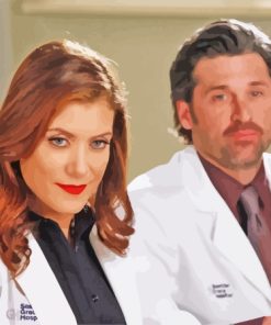 Addison Montgomery And Derek Characters Diamond Painting