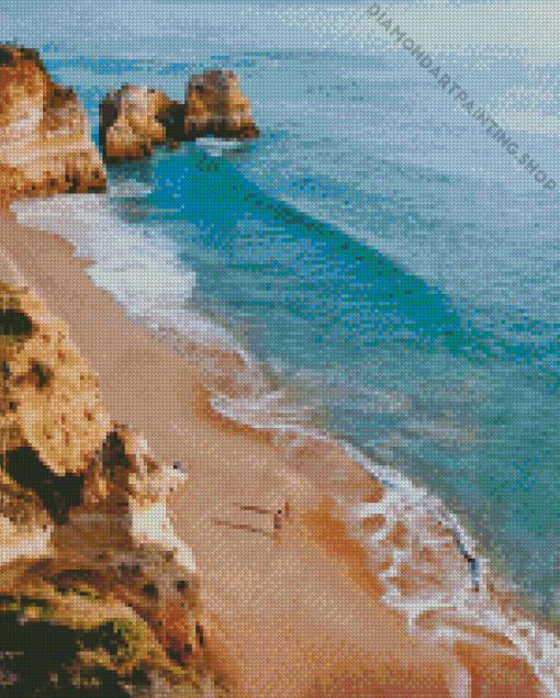 Albufeira Portugal Beach Diamond Painting