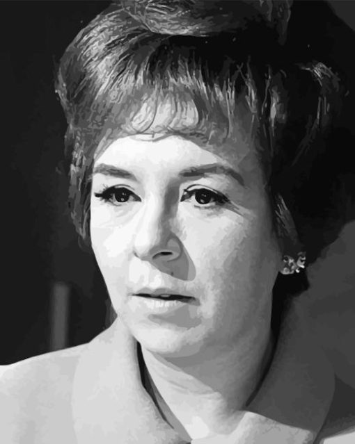 Black And White Young Actress Doris Roberts Diamond Painting