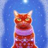 Burmese Cat In Sweater Diamond Painting