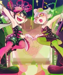 Callie And Marie Splatoon Diamond Painting