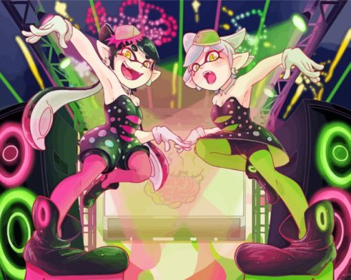 Callie And Marie Splatoon Diamond Painting