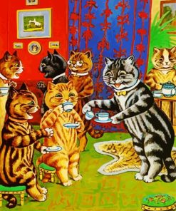 Cats Tea Party Diamond Painting