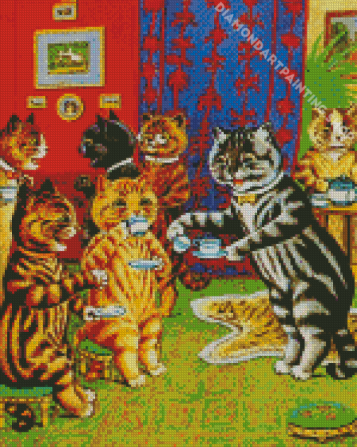 Cats Tea Party Diamond Painting