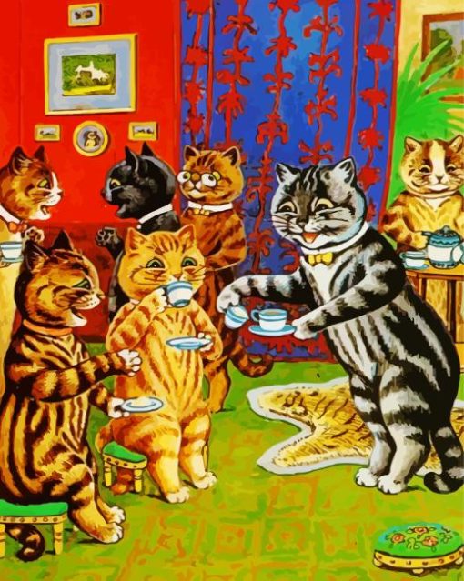 Cats Tea Party Diamond Painting