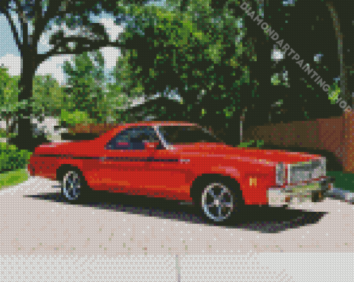 Chevrolet SS El Camino Red Car Diamond Painting