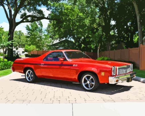 Chevrolet SS El Camino Red Car Diamond Painting