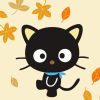 Chococat With Autumn Leaves Diamond Painting