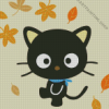 Chococat With Autumn Leaves Diamond Painting