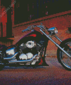 Chopper Motorcycle Diamond Painting