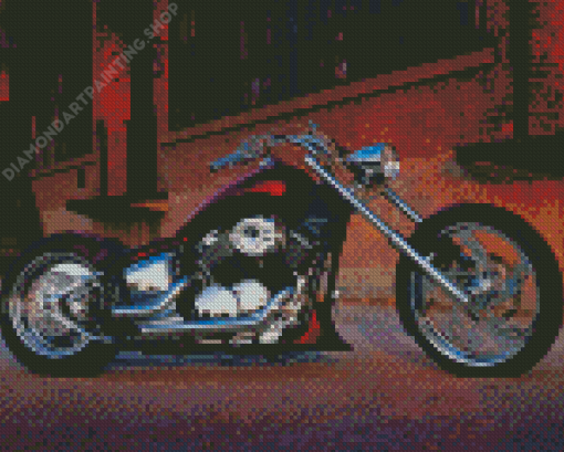 Chopper Motorcycle Diamond Painting