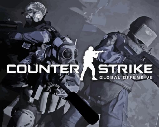 Counter Strike Global Offensive Poster Diamond Painting