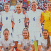 England Ladies Football Team Diamond Painting