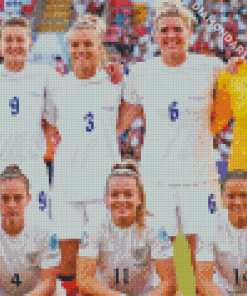 England Ladies Football Team Diamond Painting