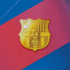 Golden Barcelona Logo Diamond Painting