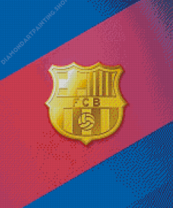 Golden Barcelona Logo Diamond Painting