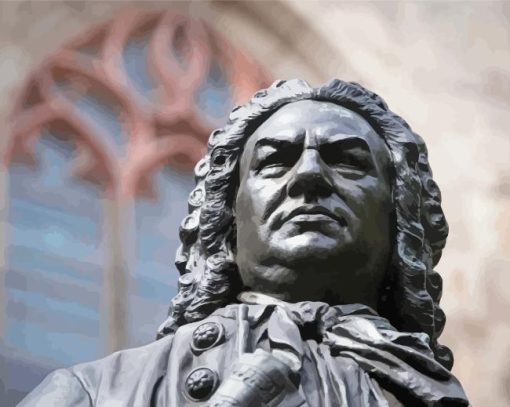 Johann Sebastian Bach Sculpture Diamond Painting