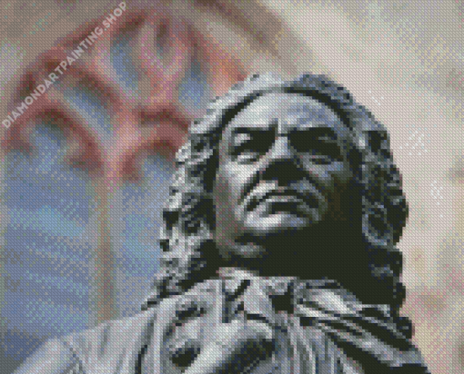 Johann Sebastian Bach Sculpture Diamond Painting