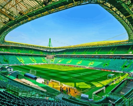 Jose Alvalade Football Stadium Diamond Painting