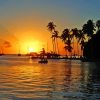 Marigot Bay Sunset Diamond Painting