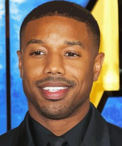 Michael B Jordan Face Diamond Painting