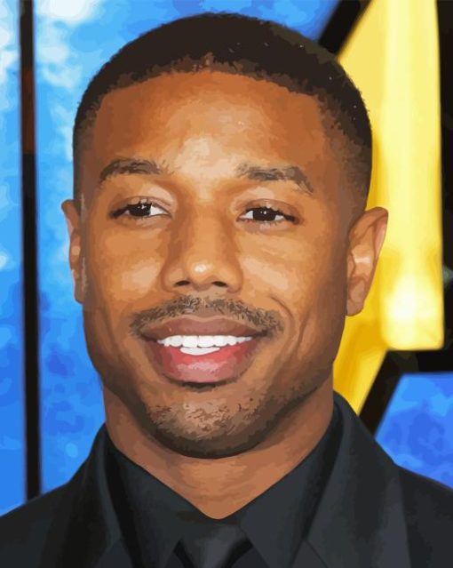 Michael B Jordan Face Diamond Painting