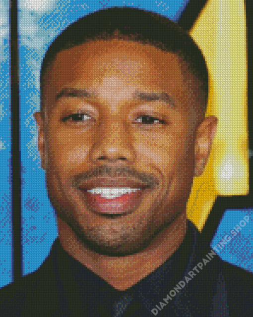 Michael B Jordan Face Diamond Painting