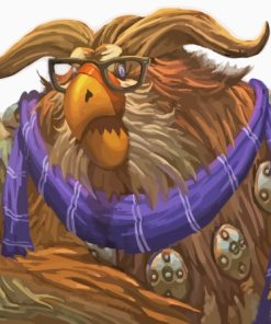 Moonkin With Glasses Diamond Painting