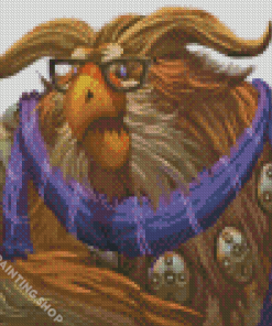 Moonkin With Glasses Diamond Painting