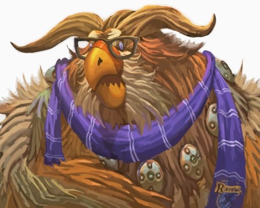 Moonkin With Glasses Diamond Painting