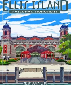 New York Ellis Island National Monument Diamond Painting