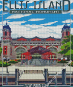 New York Ellis Island National Monument Diamond Painting