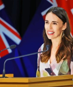 New Zealand Jacinda Ardern Diamond Painting