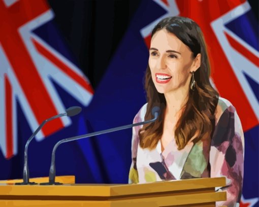 New Zealand Jacinda Ardern Diamond Painting