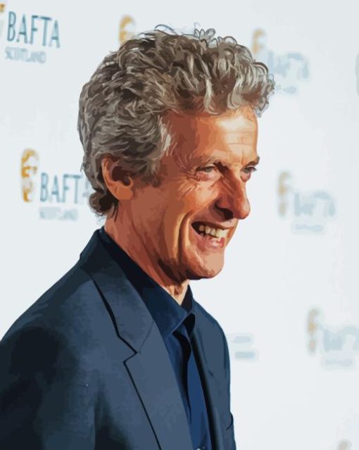 Peter Capaldi Side Profile Diamond Painting