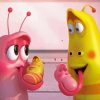 Pink And Yellow Larva Island Diamond Painting