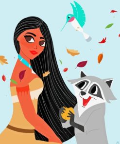 Pocahontas And Meeko And Flit Diamond Painting