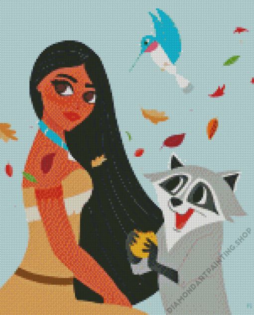 Pocahontas And Meeko And Flit Diamond Painting