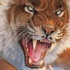 Saber Toothed Cat Close Up Diamond Painting