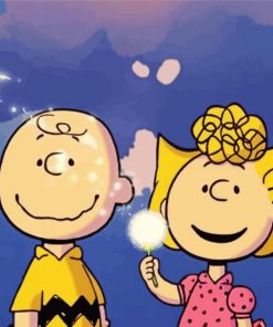 Sally And Charlie Brown Peanuts Characters Diamond Painting