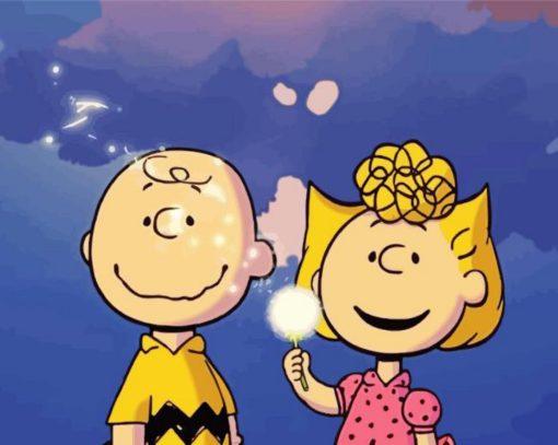 Sally And Charlie Brown Peanuts Characters Diamond Painting